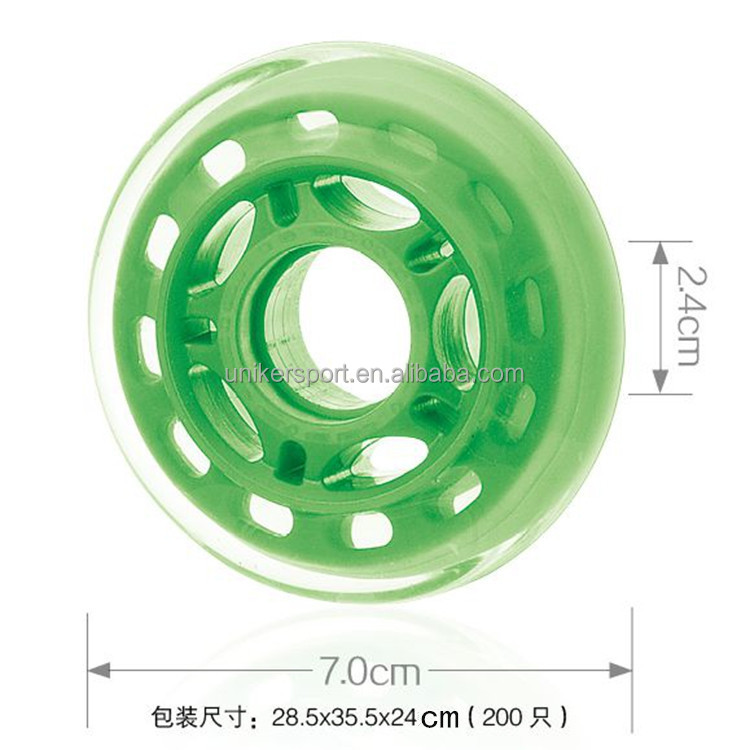 70mm*24mm、 puの車輪、 プロのインラインスケートの車輪問屋・仕入れ・卸・卸売り