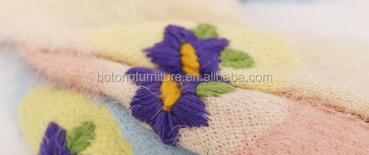 刺繍の花の女性のセーターモヘアラウンドスリーブ仕入れ・メーカー・工場