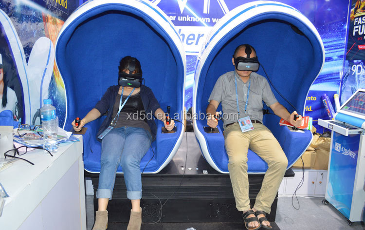 Dynamic 360 Degree Interactive VR simulator experience Virtual Reality egg Cinema equipment 9D VR