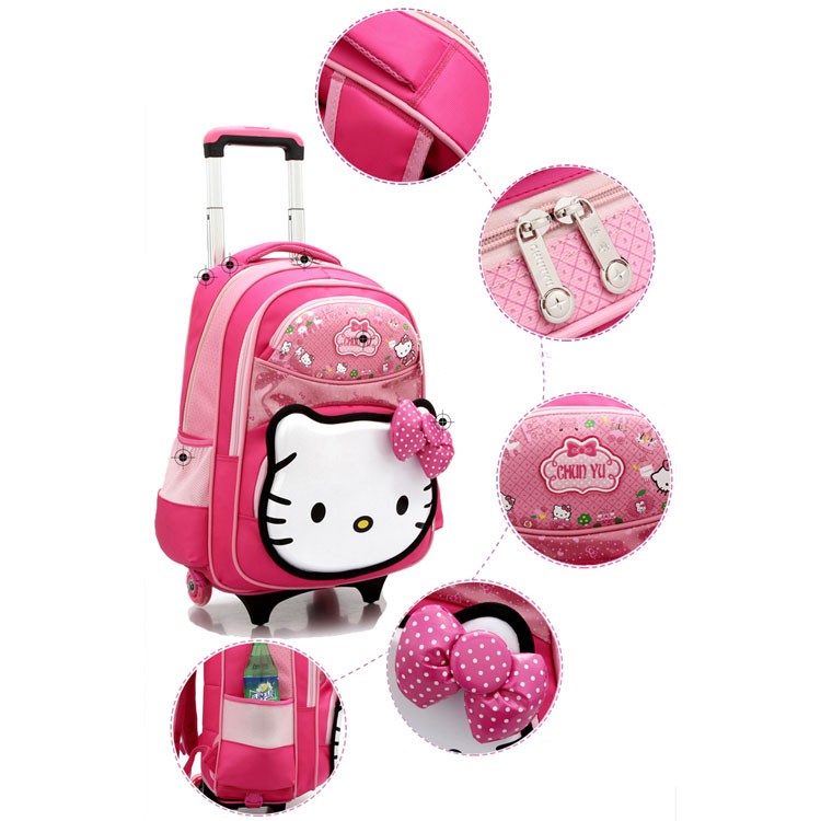 Bsci Classic Wholesale Kids Trolley Bag For Girls