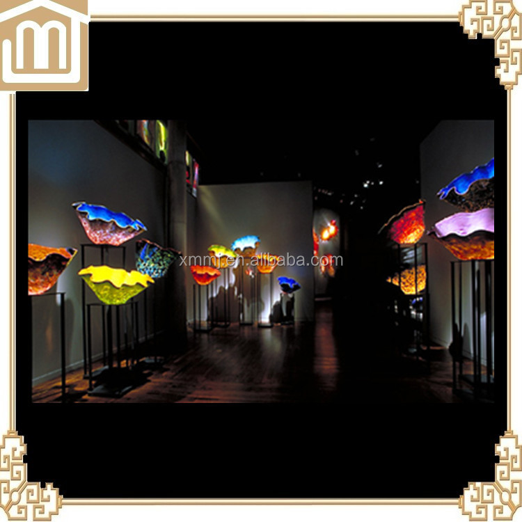 Modern hand blown murano decorative art tall large floor glass sculptures