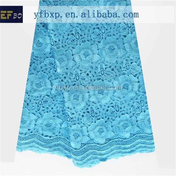 ポリエステル100％材料刺繍の水溶性レース/インドの刺繍の布/オーストリアのウェディングドレス用レース問屋・仕入れ・卸・卸売り