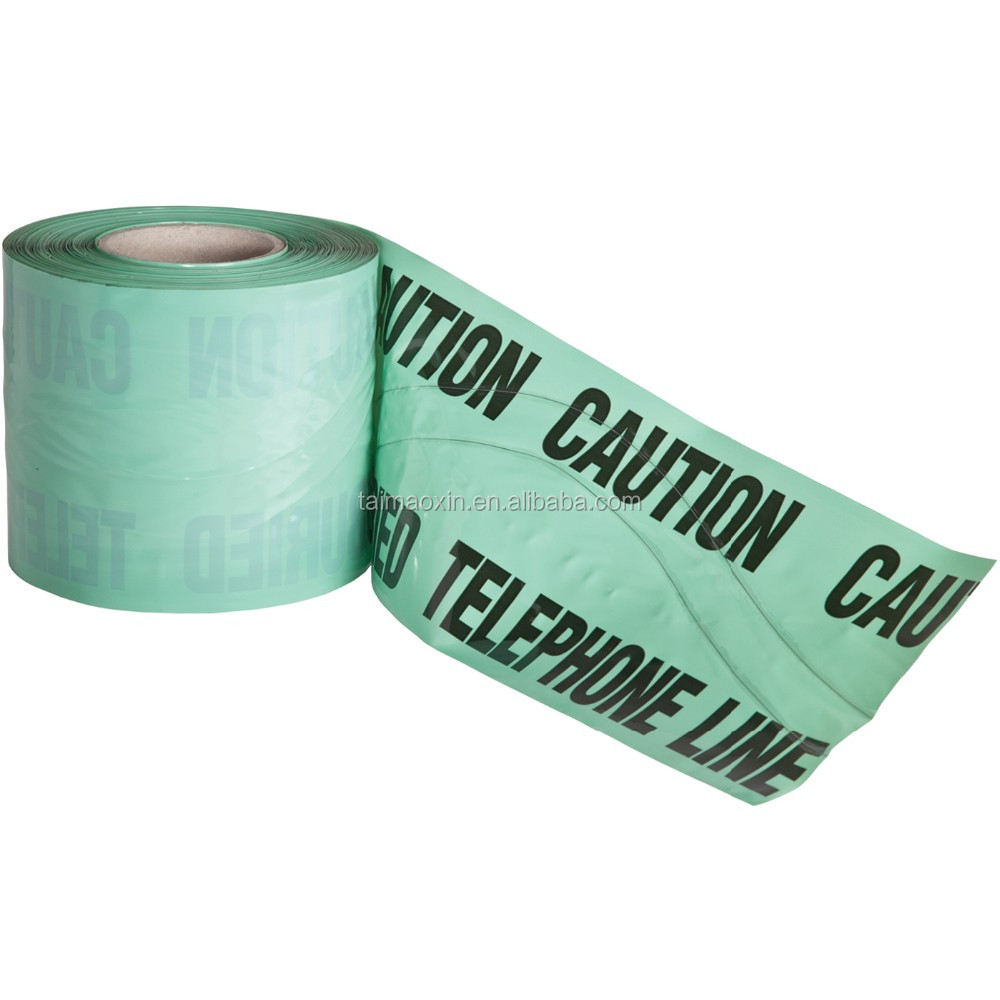 Detectable Underground Warning Tape Traceable Marker Tape For Marking