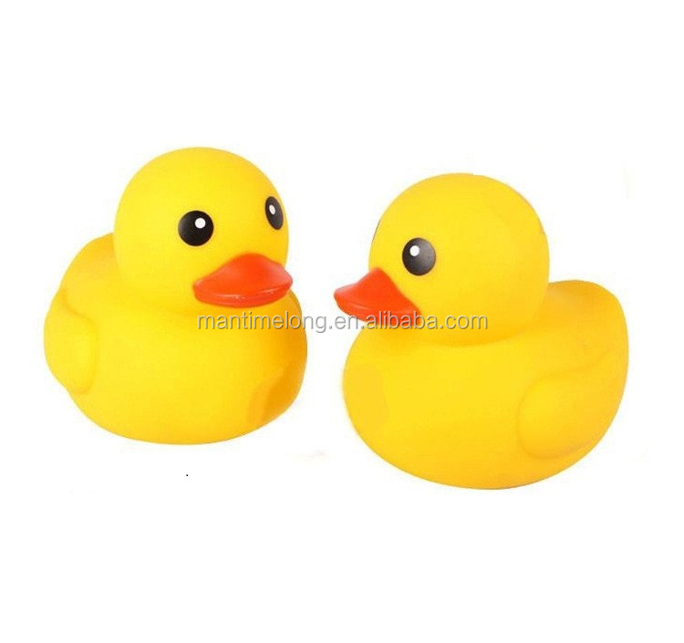 mini yellow rubber duck cute squeeze animal baby bath toy