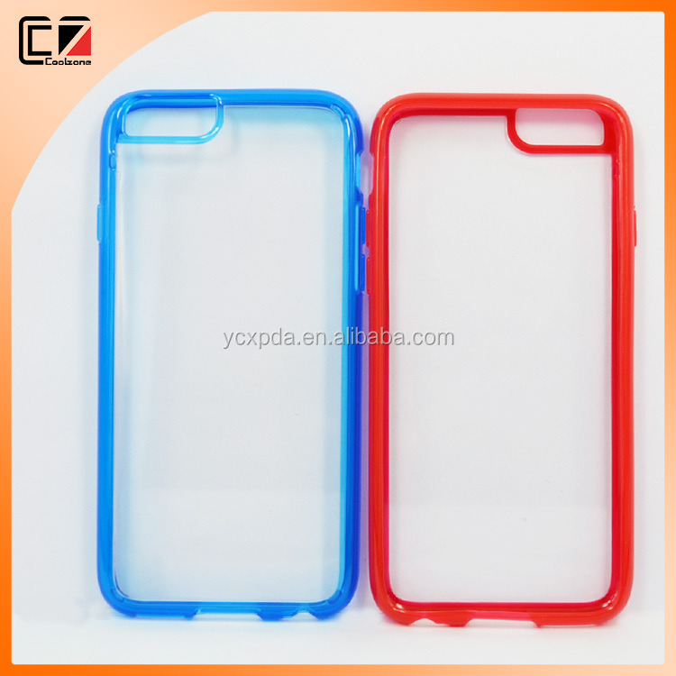 デュアルカラー透明なpctpu電話ケースiphone6仕入れ・メーカー・工場