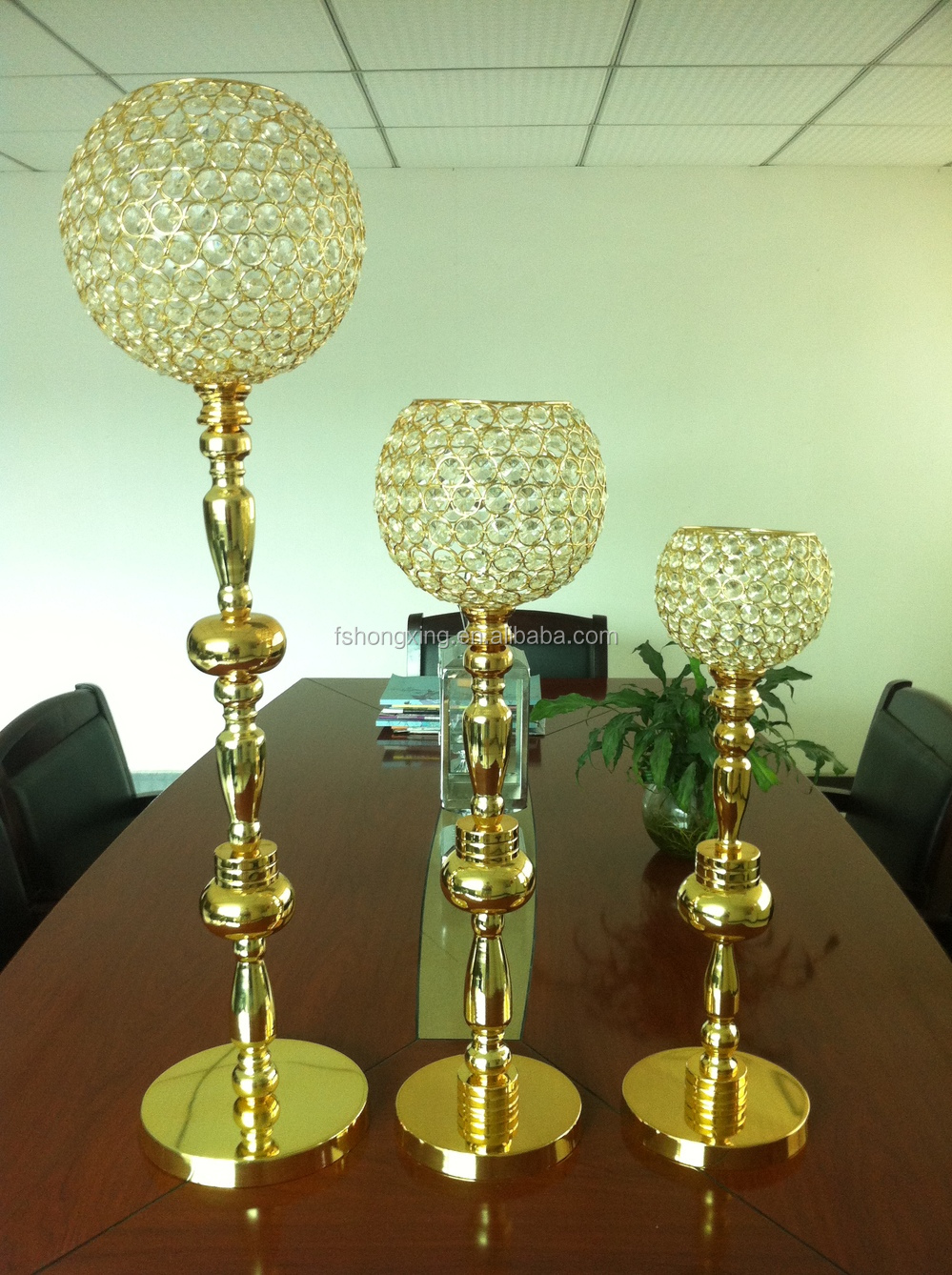 Tall Crystal Globe Candles Holder Wedding Candelabra On Img 6377 Jpg