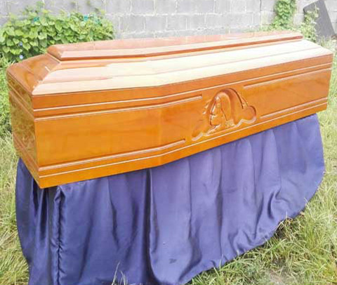 高級ヨーロピアンスタイル木製棺用クリスチャン仕入れ・メーカー・工場