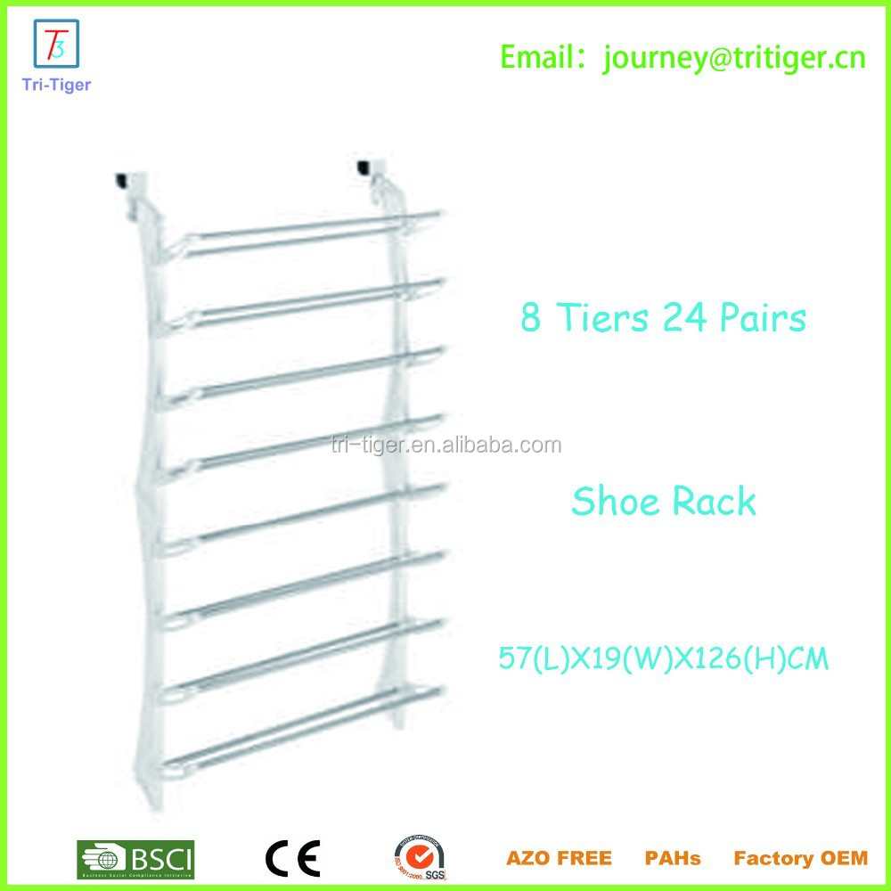 24 pair over the door shoe rack & hanging shoe rack with simple