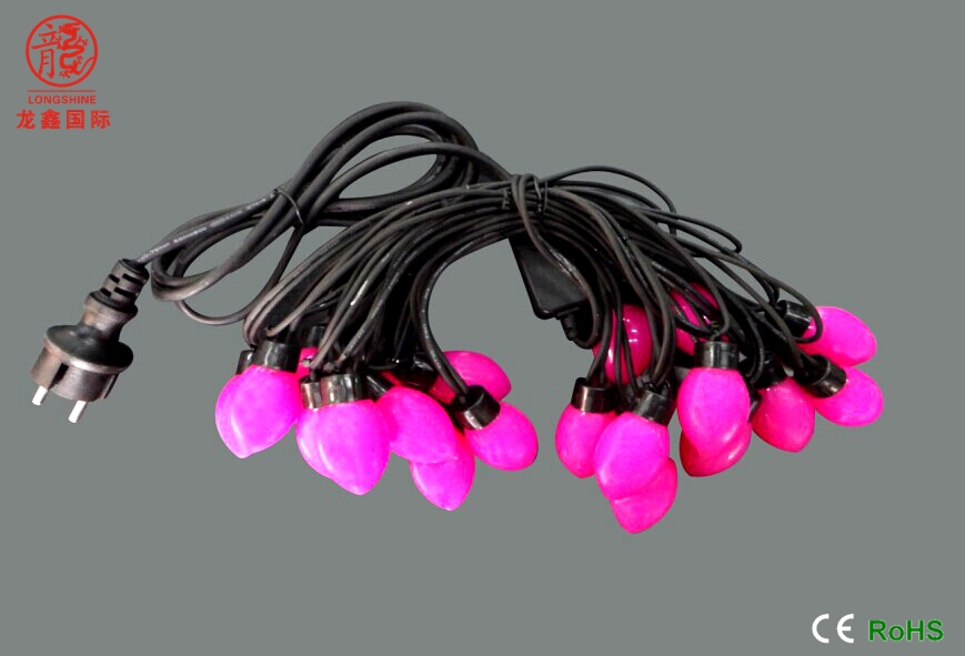 CE ROHS LED RGB Sharp ball string lights for christmas decoration