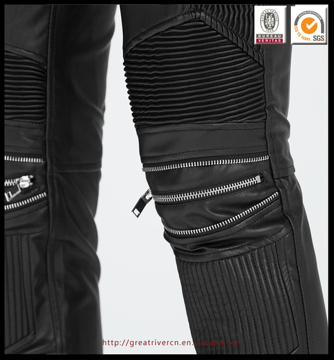 ファッションメンズ2015バイクの革のズボン仕入れ・メーカー・工場