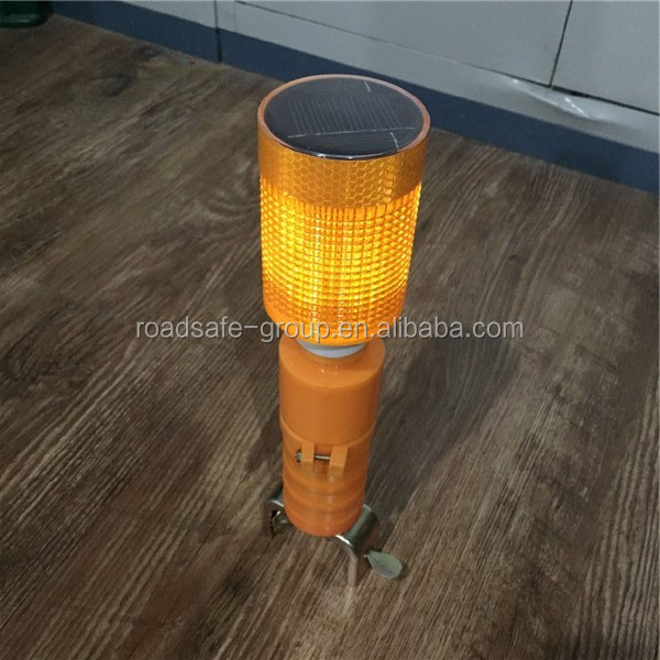 solar yellow warning light