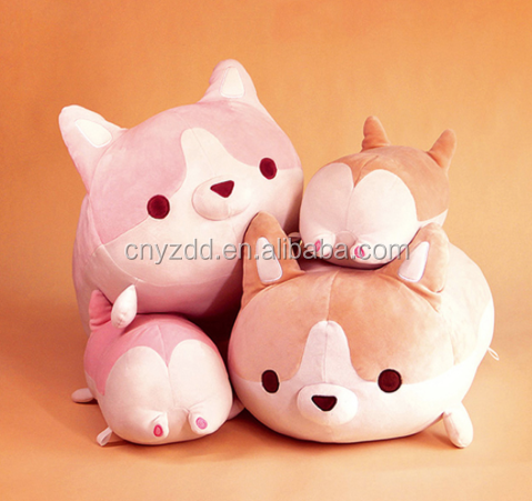 Cute Plush Toy Corgi Stuffed Animal Pillows Cute Cushions Baby