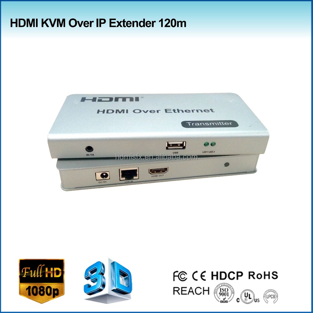 hdmi kvm over ip extender transmits hd display w