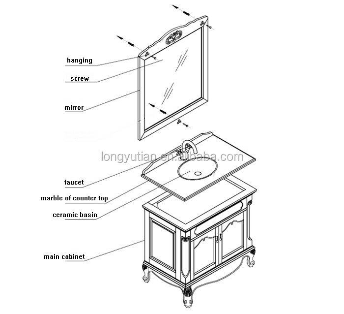 drk2897aの洗面化粧台、 の浴室用キャビネット、 bathroomfurniture仕入れ・メーカー・工場