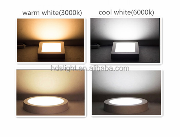 自然な白18w230ボルトledパネルライト調光可能