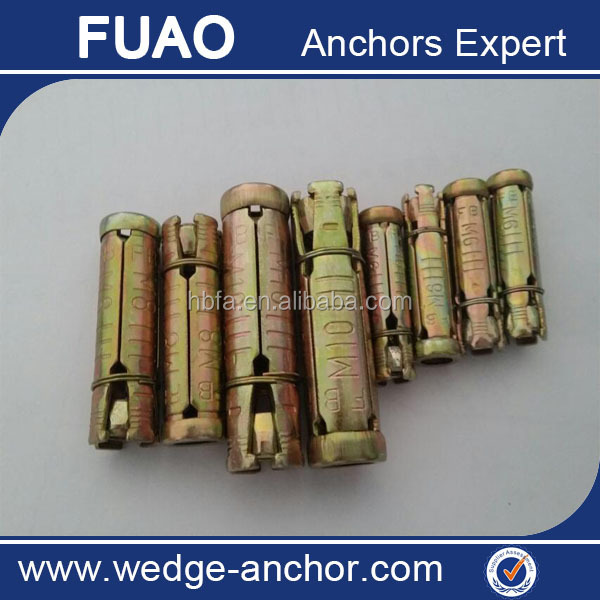 ホット販売ウェッジアンカーを通してボルト製fuao工場仕入れ・メーカー・工場