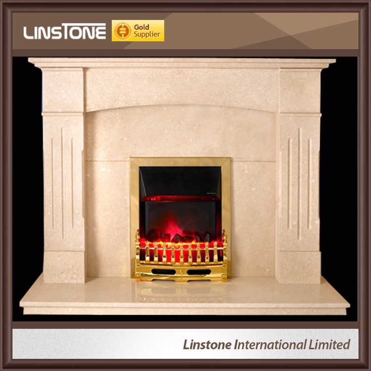 Westen Style Durable Indoor Used Marble Fireplace Mantel From