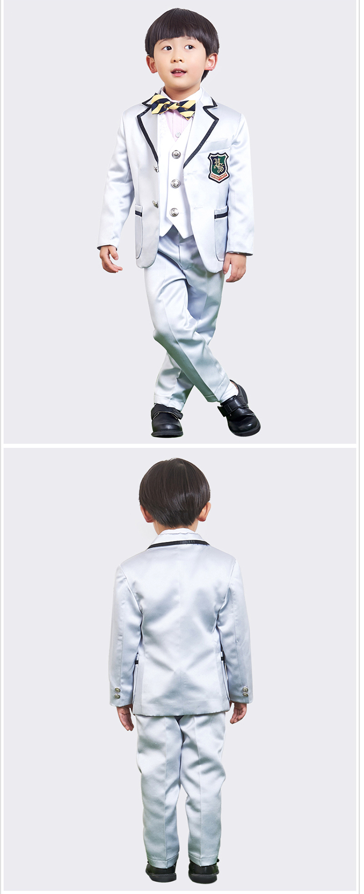 正式なポリエステル男の子の子供の白いドレスのスーツ仕入れ・メーカー・工場