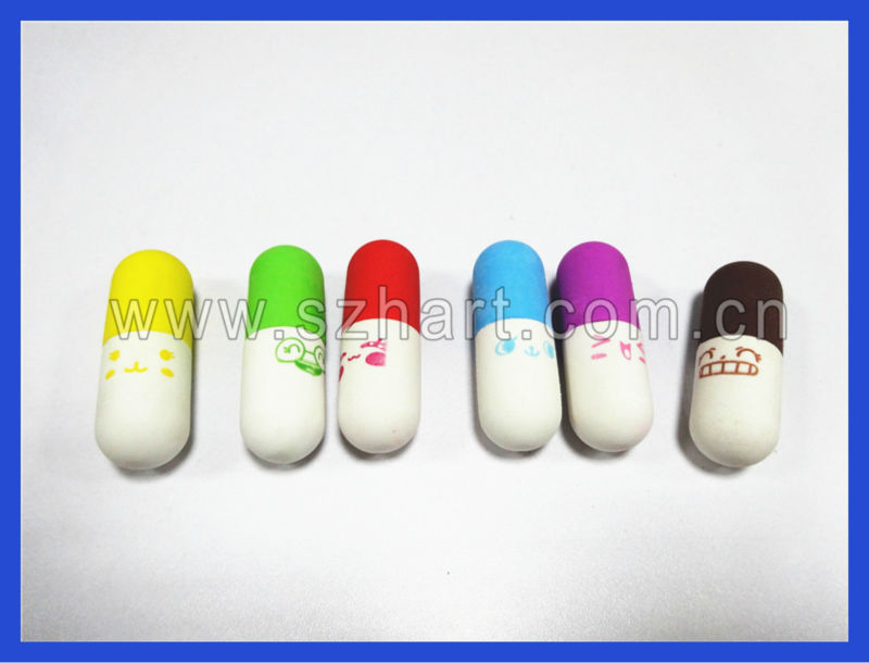 Cute lollipop shape eraser for kids gift