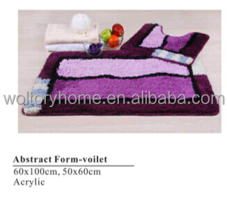 美しさの花紫ポリエステル織物シャワーカーテン問屋・仕入れ・卸・卸売り