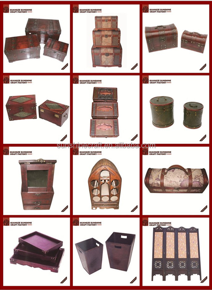 Vintage style wooden wine box wine wooden box red wine wooden box