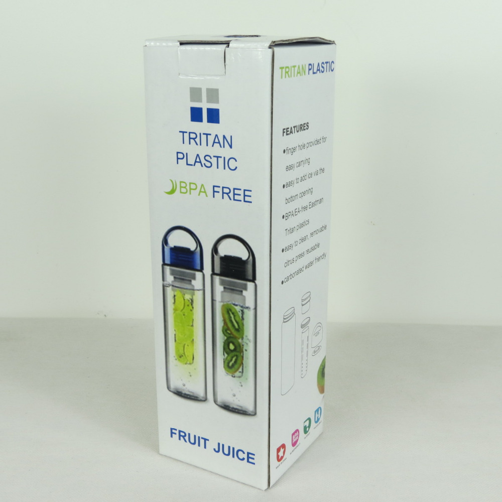 プラスチック スタイリッシュ な ウォーター ボトル フルーツ注入器、 フルーツ注入器プライベート ラベル水ボトル仕入れ・メーカー・工場