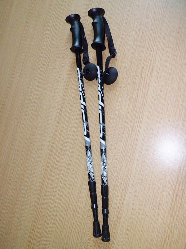 の供給3コルクeva迷彩ハイキングトレッキングポールハンドルアルミ杖7075工場卸売問屋・仕入れ・卸・卸売り