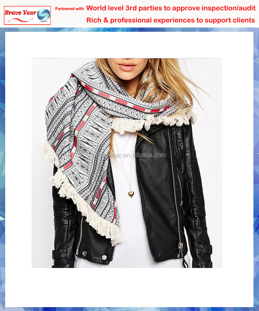 Oversized gebreide sjaal