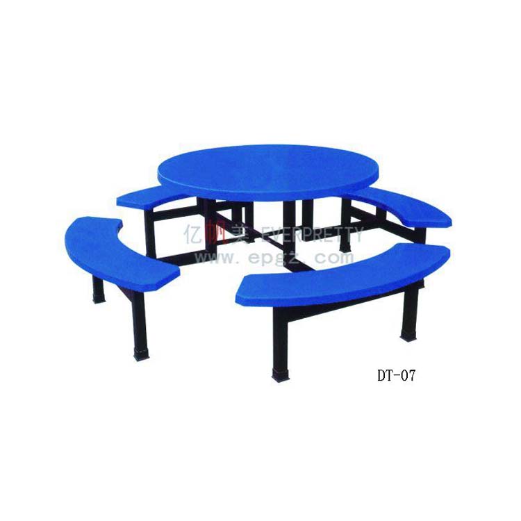 Hot Sale Chinese Style Fiberglass Round Dining Table Restaurant