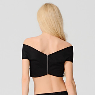 2014-New-Slash-Neck-Backless-With-Zipper-Crop-Top-Low-Cut-Short-Sleeve-Women-T-Shirt (2).jpg