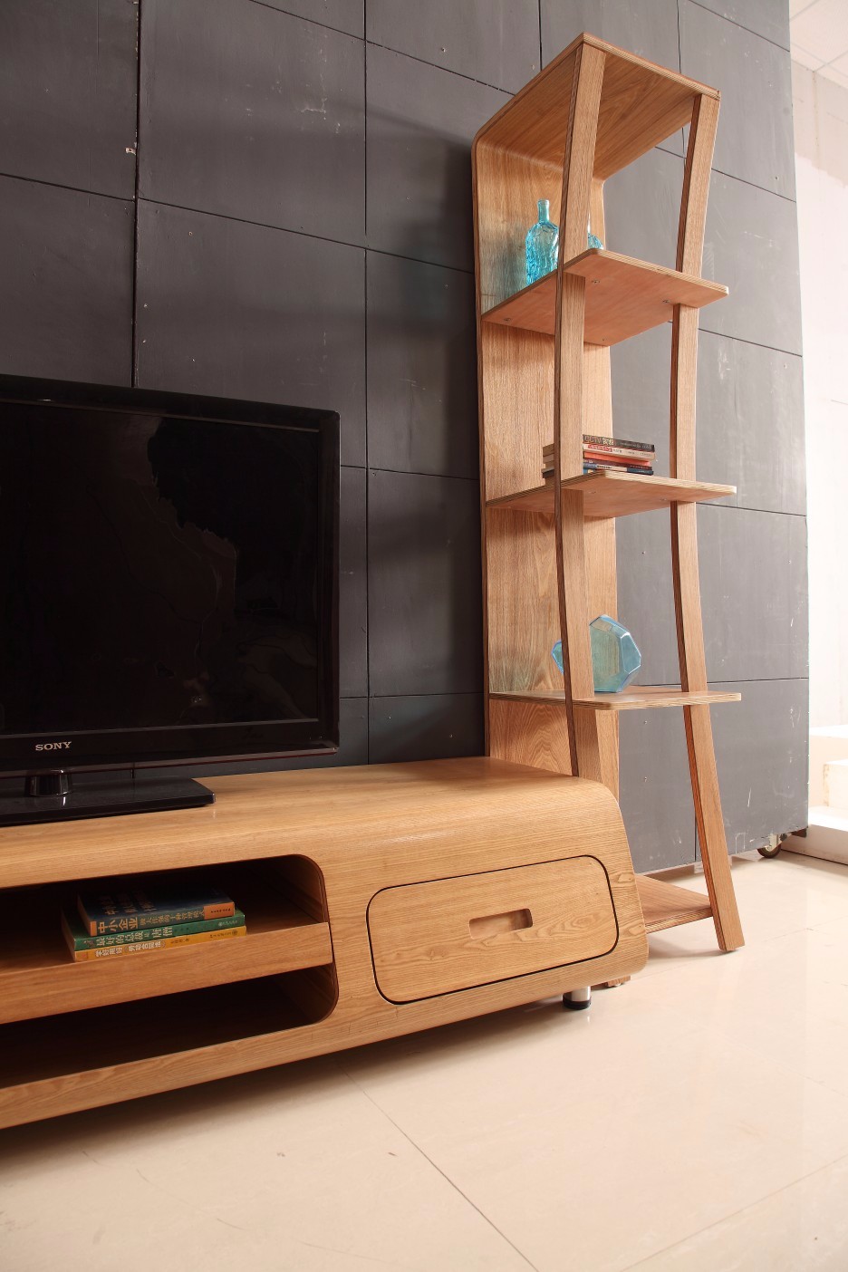 Houten lcd tv hal showcase kast woonkamer meubels ontwerpen houten ...