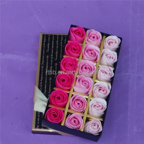 ロマンチックなギフトの石鹸バレンタインデーフラワーバラ石鹸/形の石鹸の花/卸売石鹸の花問屋・仕入れ・卸・卸売り