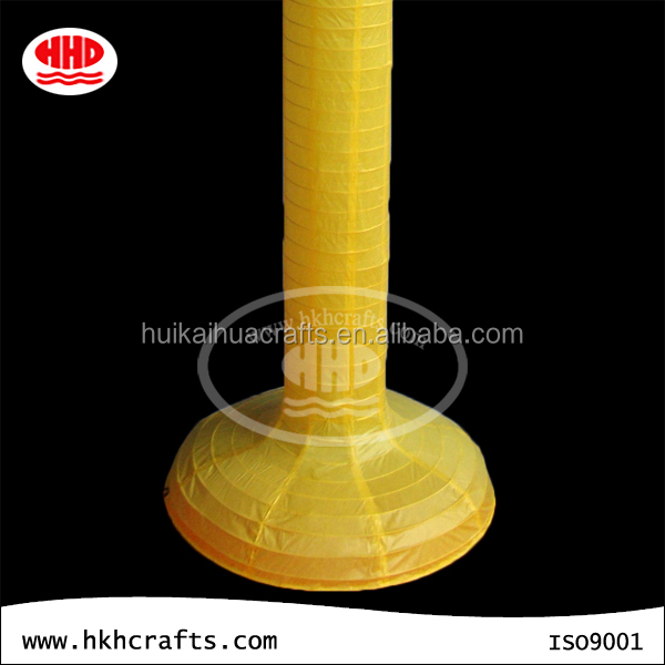 Yellow handmade paper table lamps