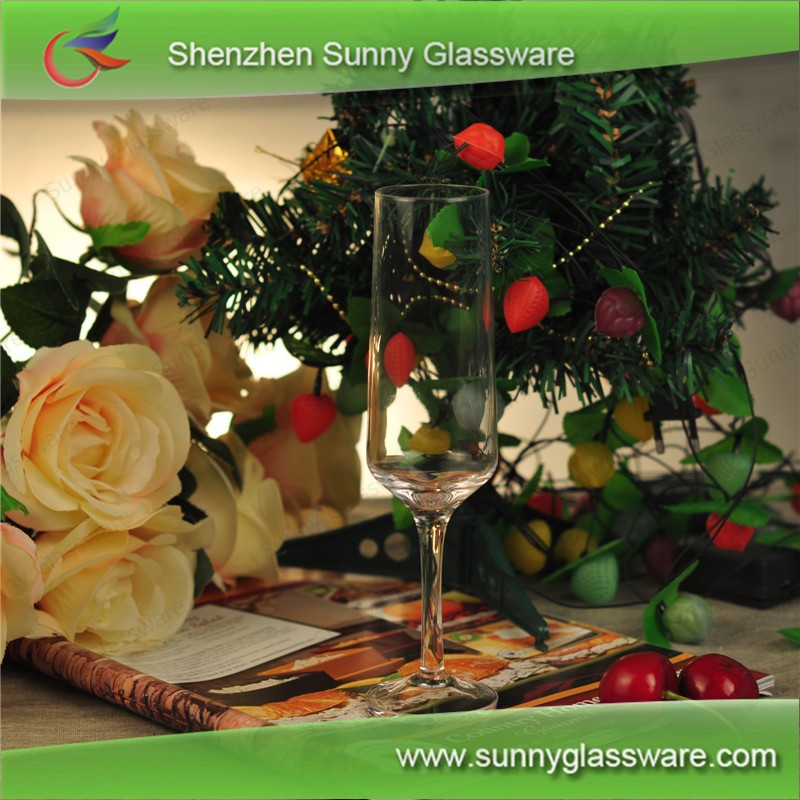 Luxury wine glass wedding champagne flute in glass
