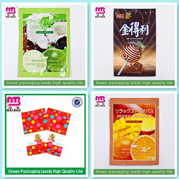 professional custom made chocolate bar plastic printed packing bag