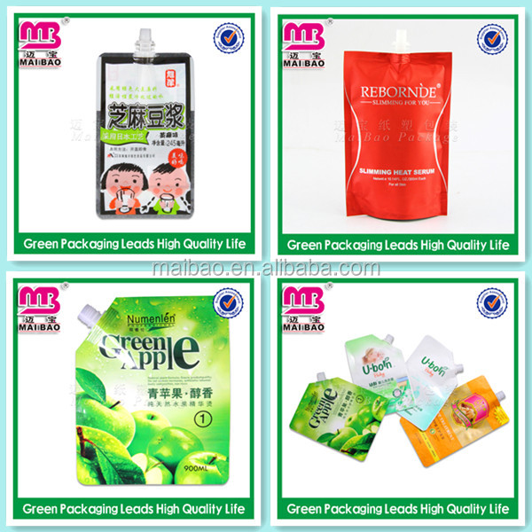Fashional and high-class stand up pouch bag with spout coconut water
