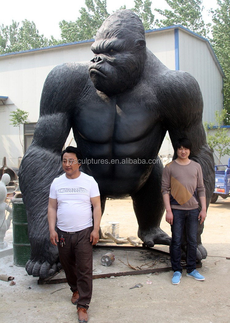 large resin gorilla statue