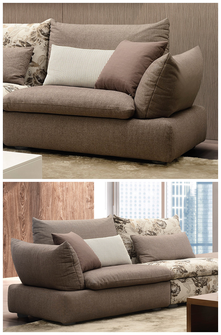 Salon meubles meilleur prix moderne coupe 5 siège tissu canapé ...