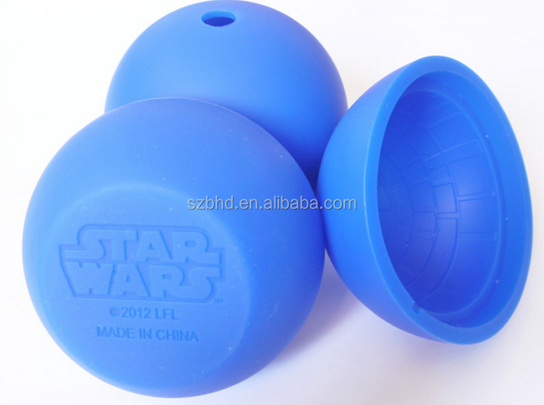 Creative Round Ball Ice Cube Mold with Silicone Blue Wars Death