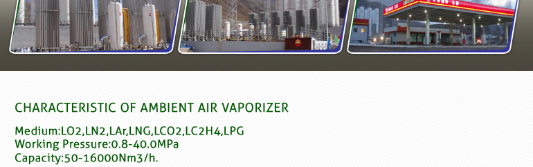 周囲の空気良い品質塩鮭ガス用気化器、 lar、 lin、 lng、 lpgの発電プロジェクト問屋・仕入れ・卸・卸売り
