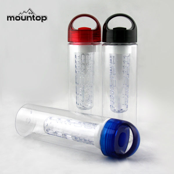 新しいプラスチック製のフルーツ2014年ホットウォーターボトル注入器ポータブル問屋・仕入れ・卸・卸売り