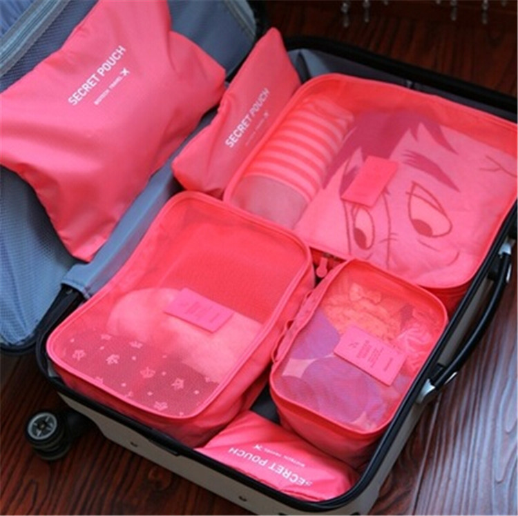 卸売のalibabawedsite5個セットナイロンメッシュ化粧品袋を移動、 ファッショナブルな旅行用バッグ、 最高の旅行用バッグ問屋・仕入れ・卸・卸売り