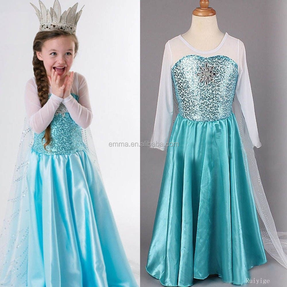 新しい到着女の子ドレス冷凍プリンセスエルザ衣装女の子服エルザ赤ちゃんドレスBC14184仕入れ・メーカー・工場