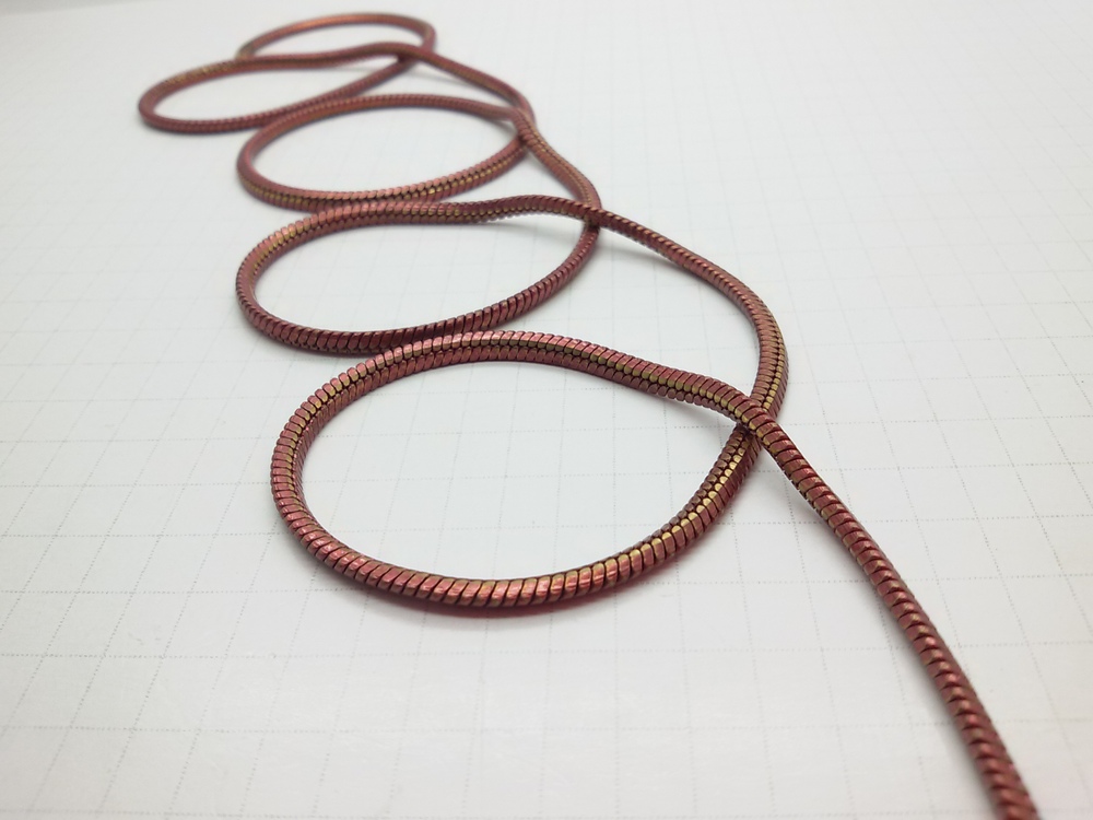 [真鍮製チェーン!]アクセサリーパーツ・金具 黄銅製角スネークチェーン・brass chain問屋・仕入れ・卸・卸売り
