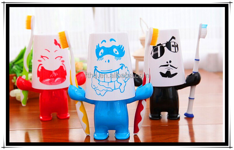 自動漫画の歯ブラシの吸引ホルダー/やカップル子供のためのバスルームセット問屋・仕入れ・卸・卸売り