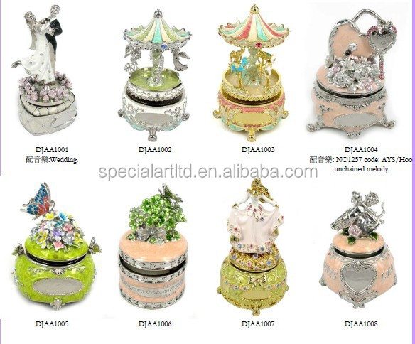 高品質の金属カエル王子と音楽の宝石エナメル装飾ボックスクリスタル付、 様々な色仕入れ・メーカー・工場