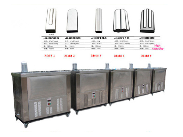 Italian ice showcase refrigerator equipment machine for popsicle