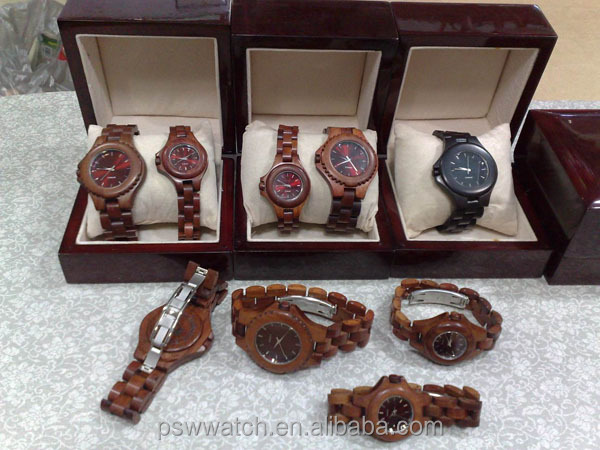 colorful wholesale square face with personalized luxury wooden watch box