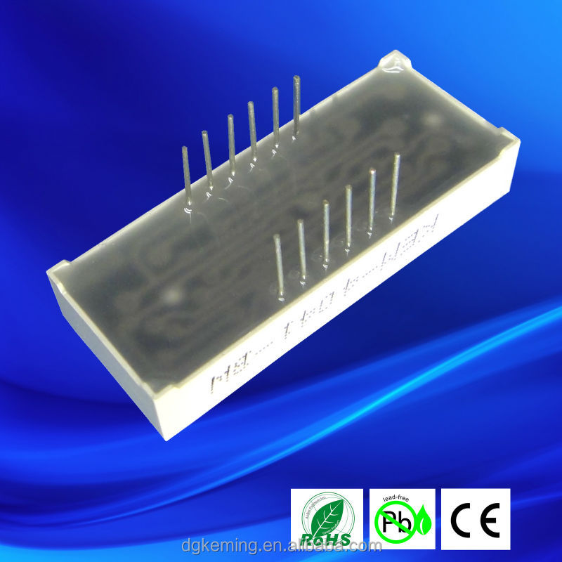 White 0.4 inch four digit 7 segment led display for clock sign
