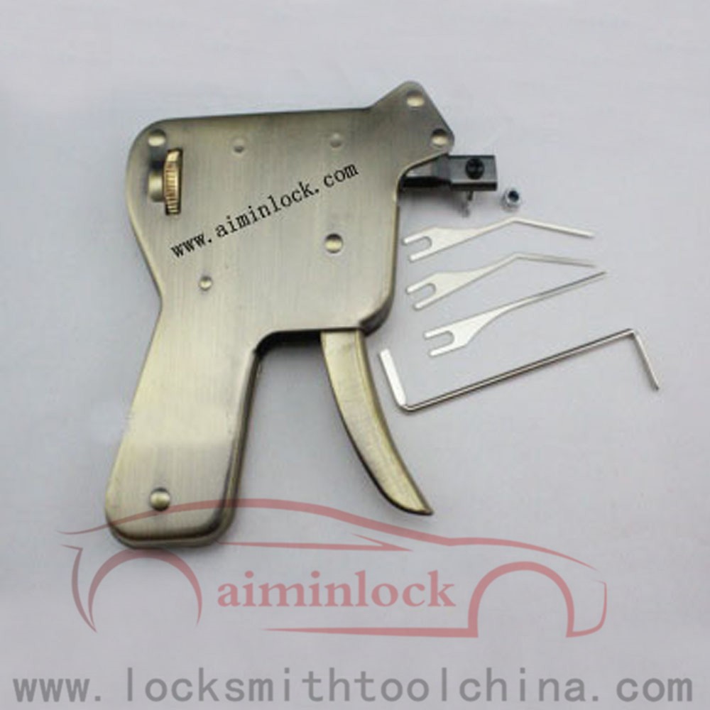 KLOM Strong Lock Pick Gun Locksmith Tools Door Lock Opener Lockpick Bump Key Padlock Silver